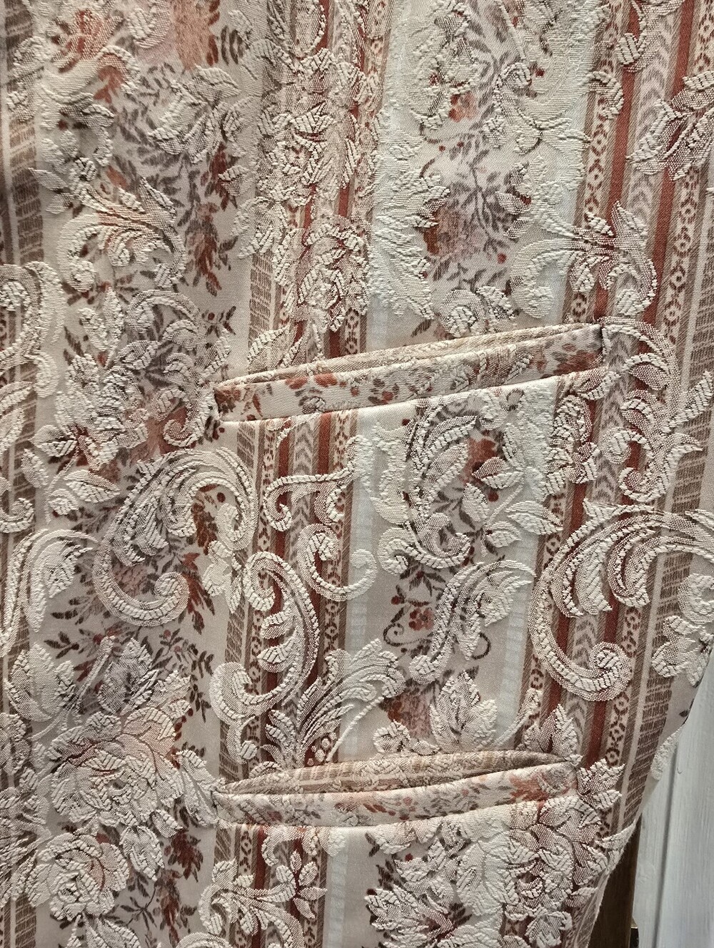 Mens XXL Classic Old West Styles Vest Western Paisley Brocade Pockets Cowboy - Picture 5 of 7
